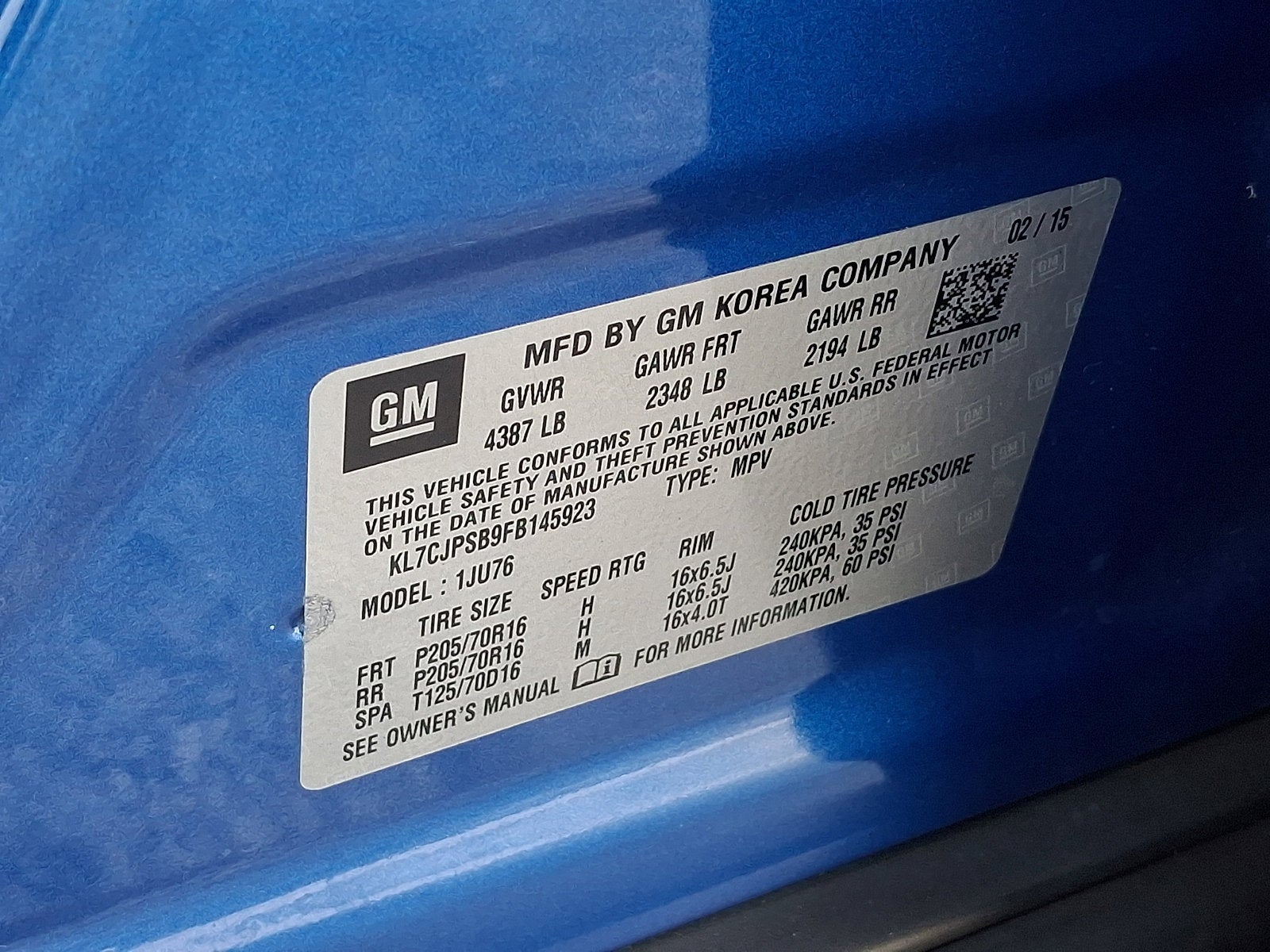 2015 Chevrolet Trax LS