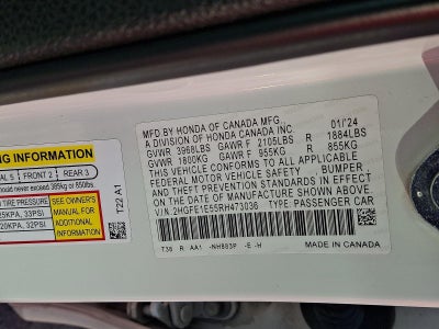 2024 Honda Civic Si Si Manual Sedan
