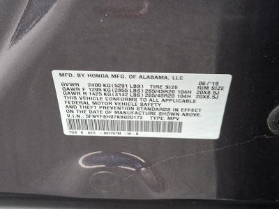 2019 Honda Passport Elite AWD