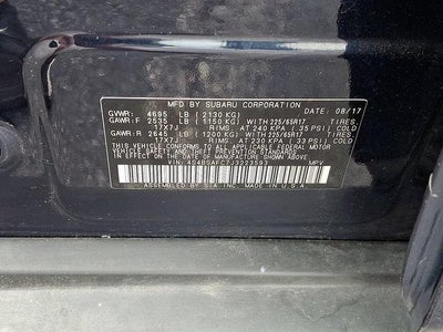 2018 Subaru Outback 2.5i Premium