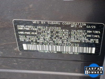 2023 Subaru Forester Premium CVT