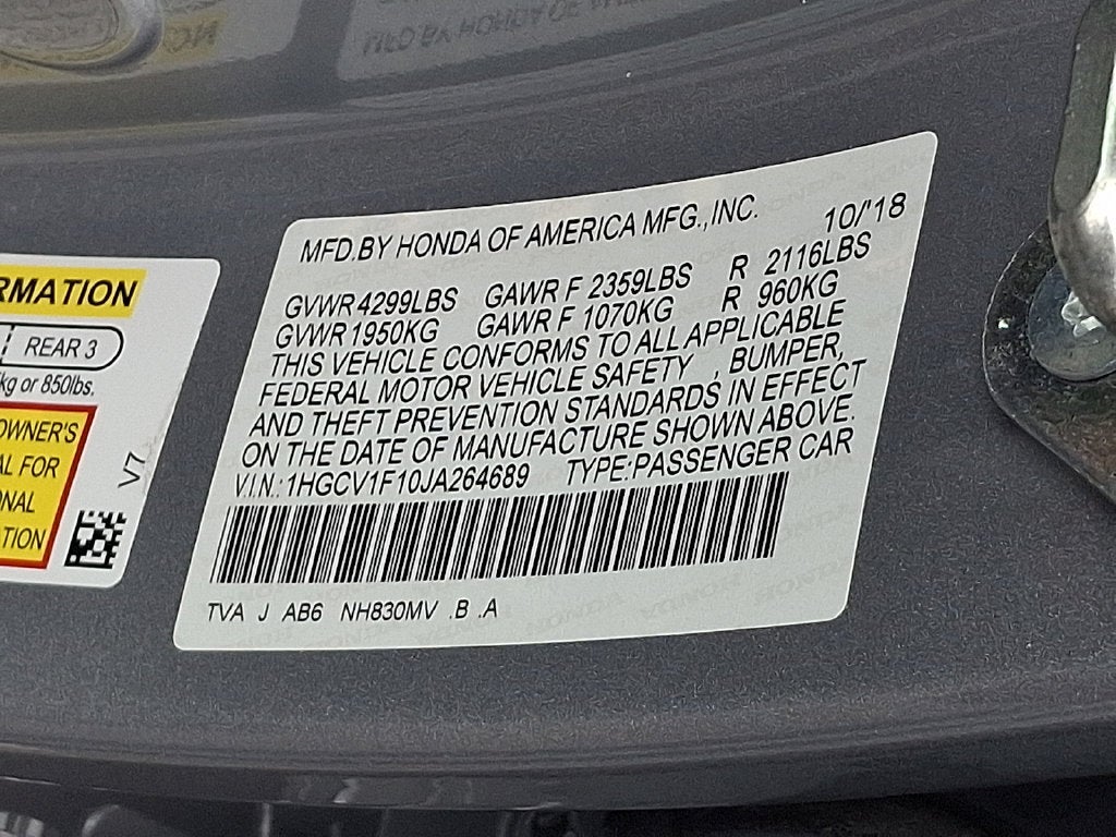 2018 Honda Accord LX
