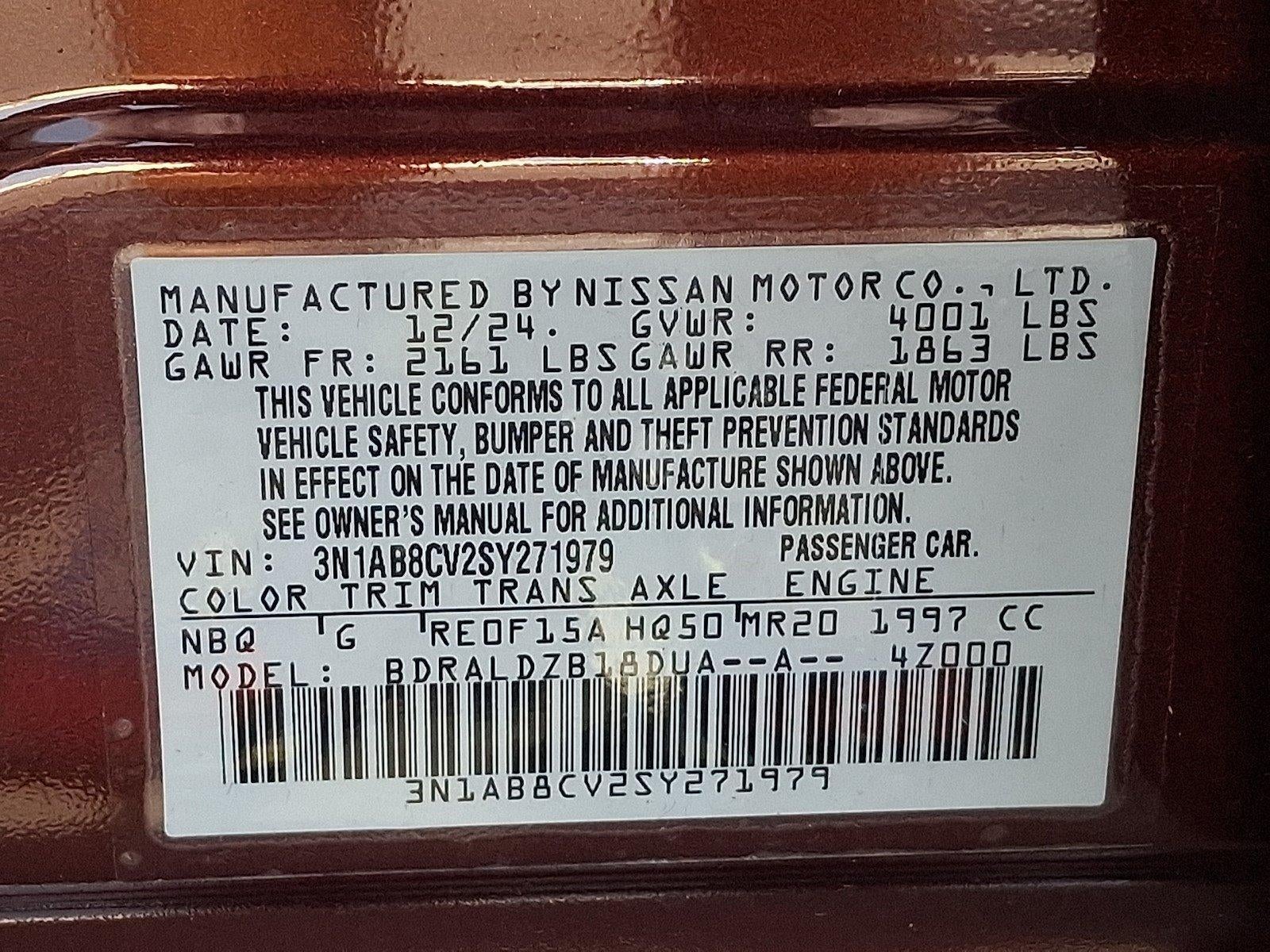 2025 Nissan Sentra SV CVT