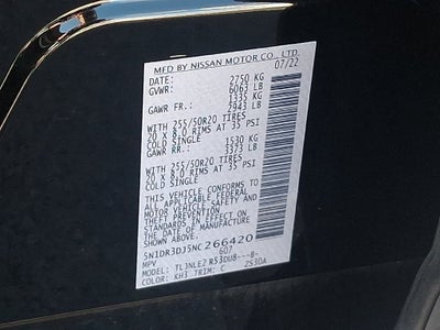 2022 Nissan Pathfinder Platinum
