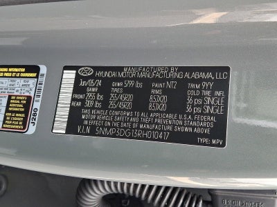 2024 Hyundai SANTA FE Hybrid Limited AWD