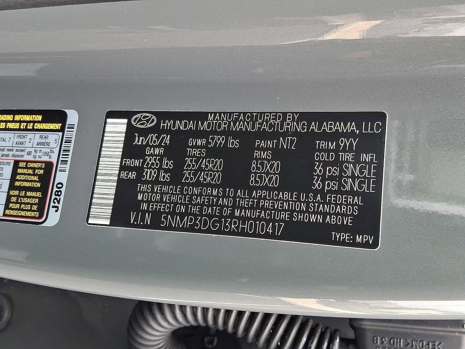 2024 Hyundai SANTA FE Hybrid Limited AWD