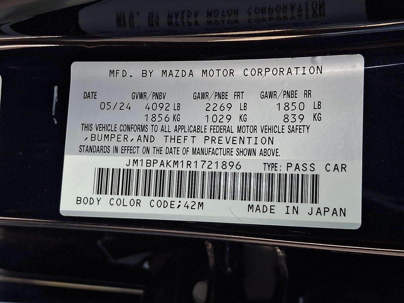 2024 Mazda Mazda3 Hatchback 2.5 S Select Sport Auto FWD