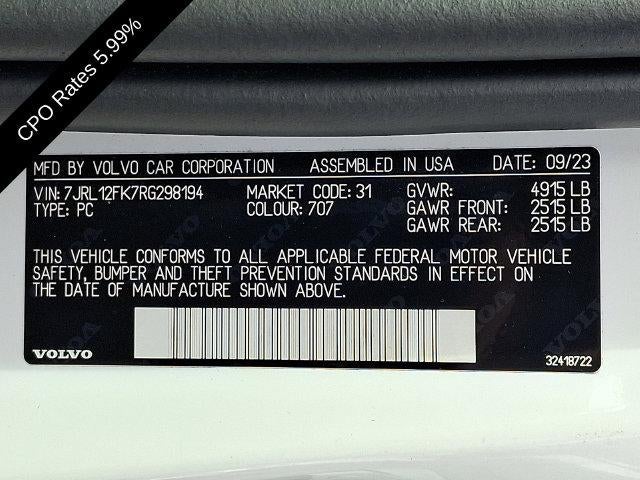 2024 Volvo S60 B5 FWD Core Dark Theme