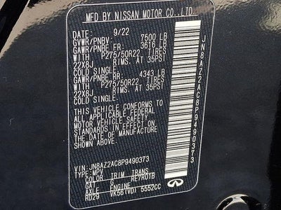 2023 INFINITI QX80 PREMIUM SELECT AWD