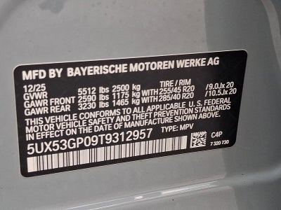 2026 BMW X3 30 xDrive Sports Activity Vehicle