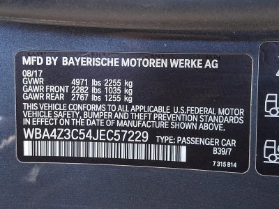 2018 BMW 430i xDrive Convertible