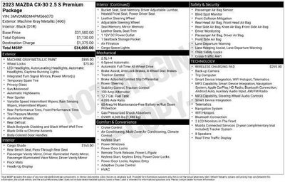 2023 Mazda Mazda CX-30 2.5 S Premium Package AWD