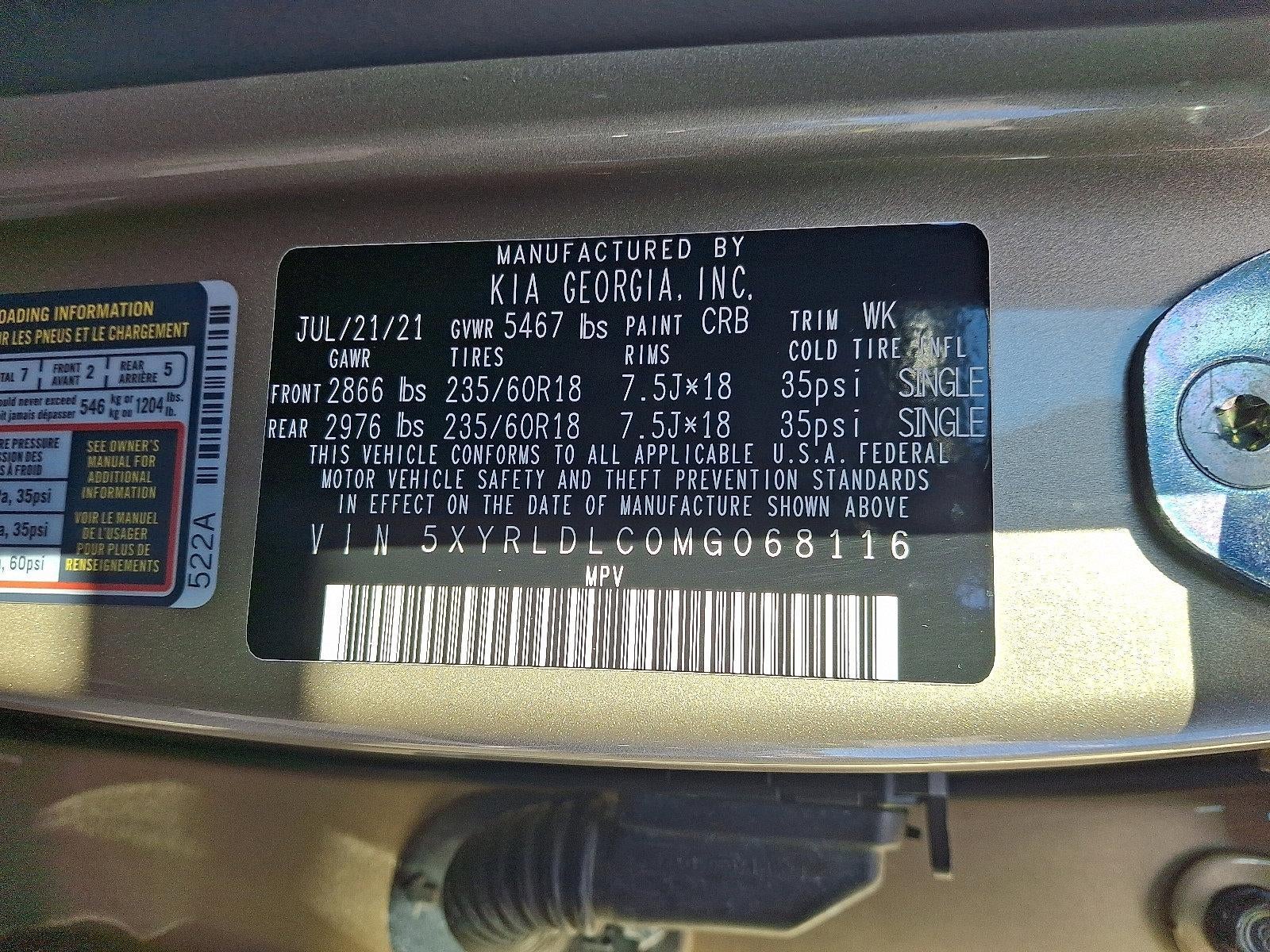 2021 Kia Sorento S AWD