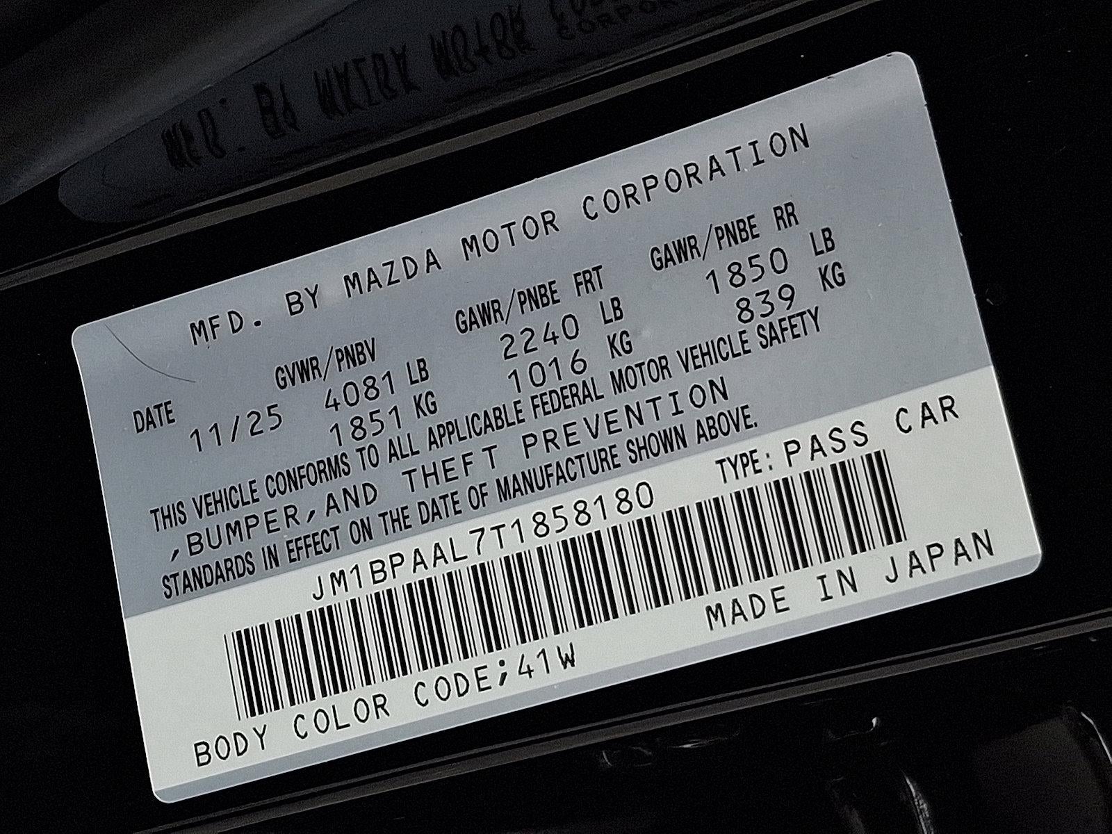 2026 Mazda Mazda3 Sedan 2.5 S FWD