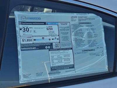 2026 Mazda Mazda3 Sedan 2.5 S Select Sport FWD