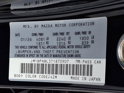 2026 Mazda Mazda3 Sedan 2.5 S Select Sport