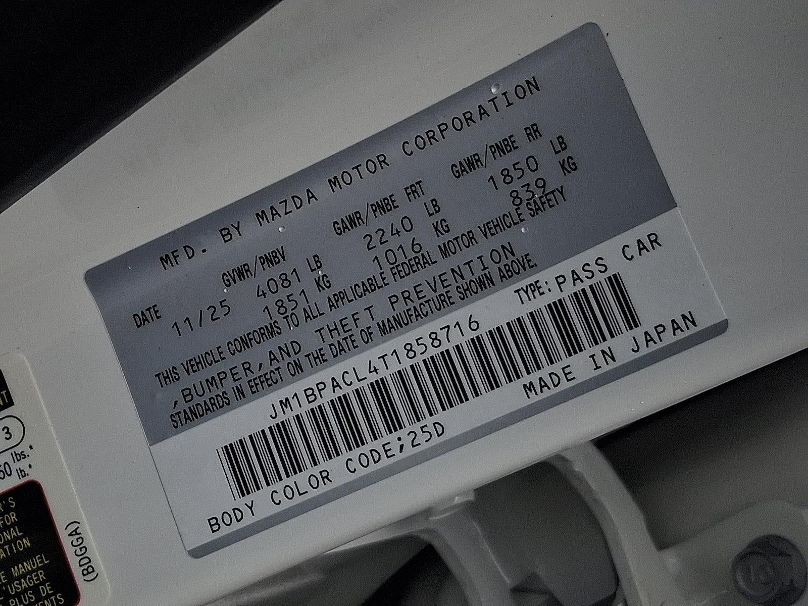 2026 Mazda Mazda3 Sedan 2.5 S Preferred FWD