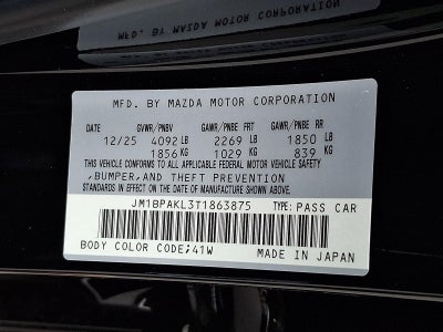 2026 Mazda Mazda3 Hatchback 2.5 S Select Sport Auto FWD