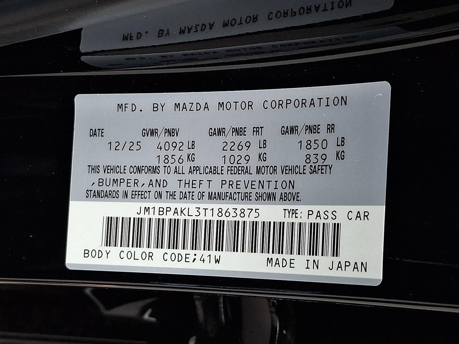2026 Mazda Mazda3 Hatchback 2.5 S Select Sport Auto FWD