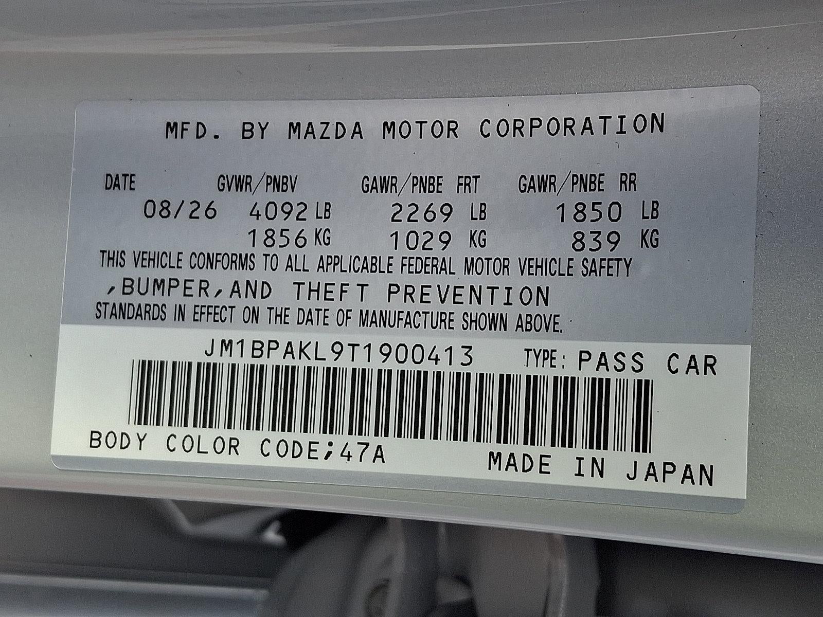 2026 Mazda Mazda3 Hatchback 2.5 S Select Sport Auto FWD