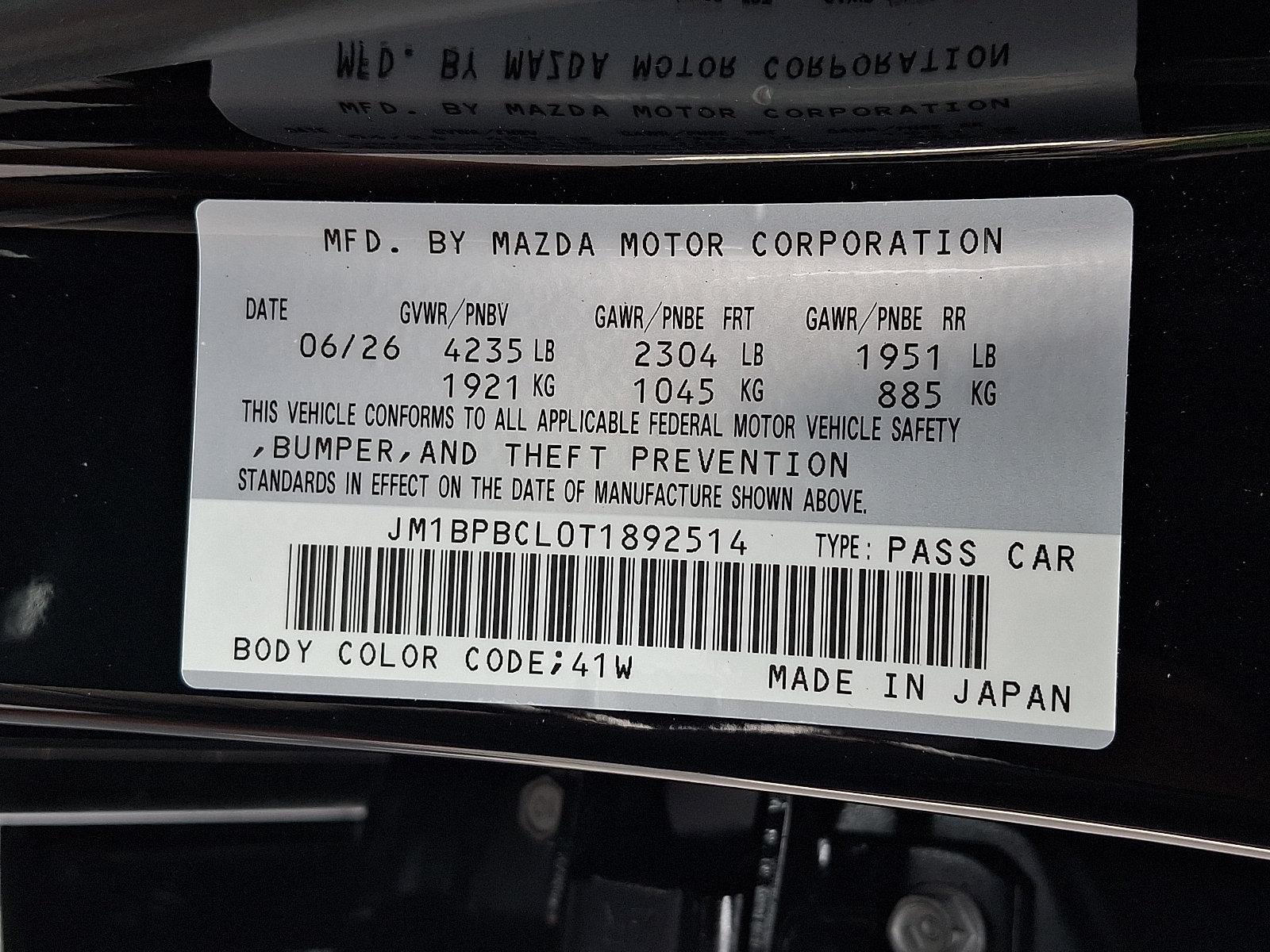 2026 Mazda Mazda3 Sedan 2.5 S Carbon Edition AWD