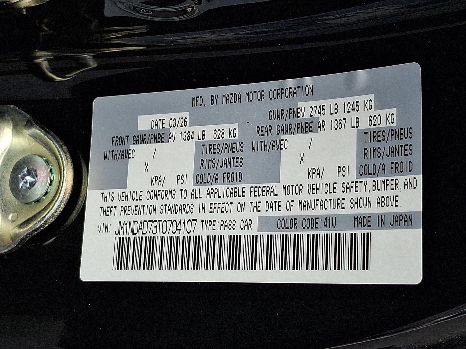 2026 Mazda Mazda MX-5 Miata Grand Touring Manual