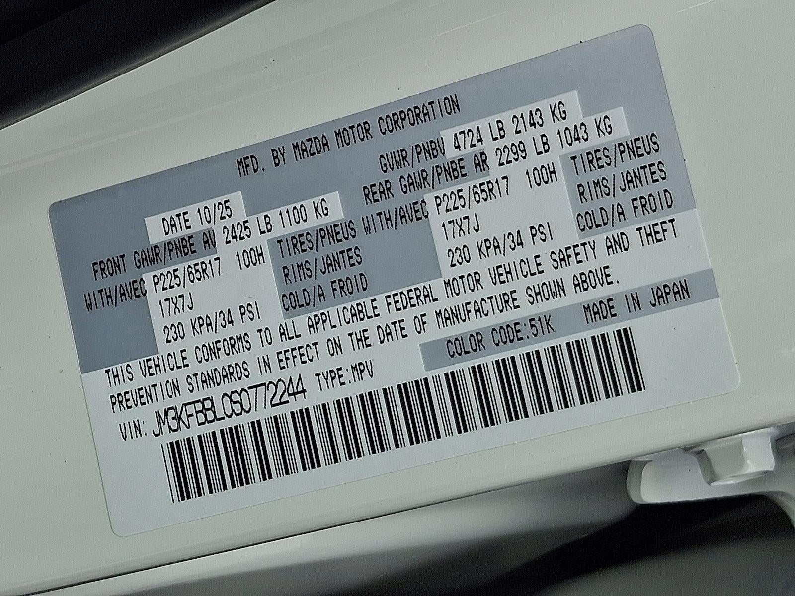 2025 Mazda Mazda CX-5 2.5 S Select Package AWD