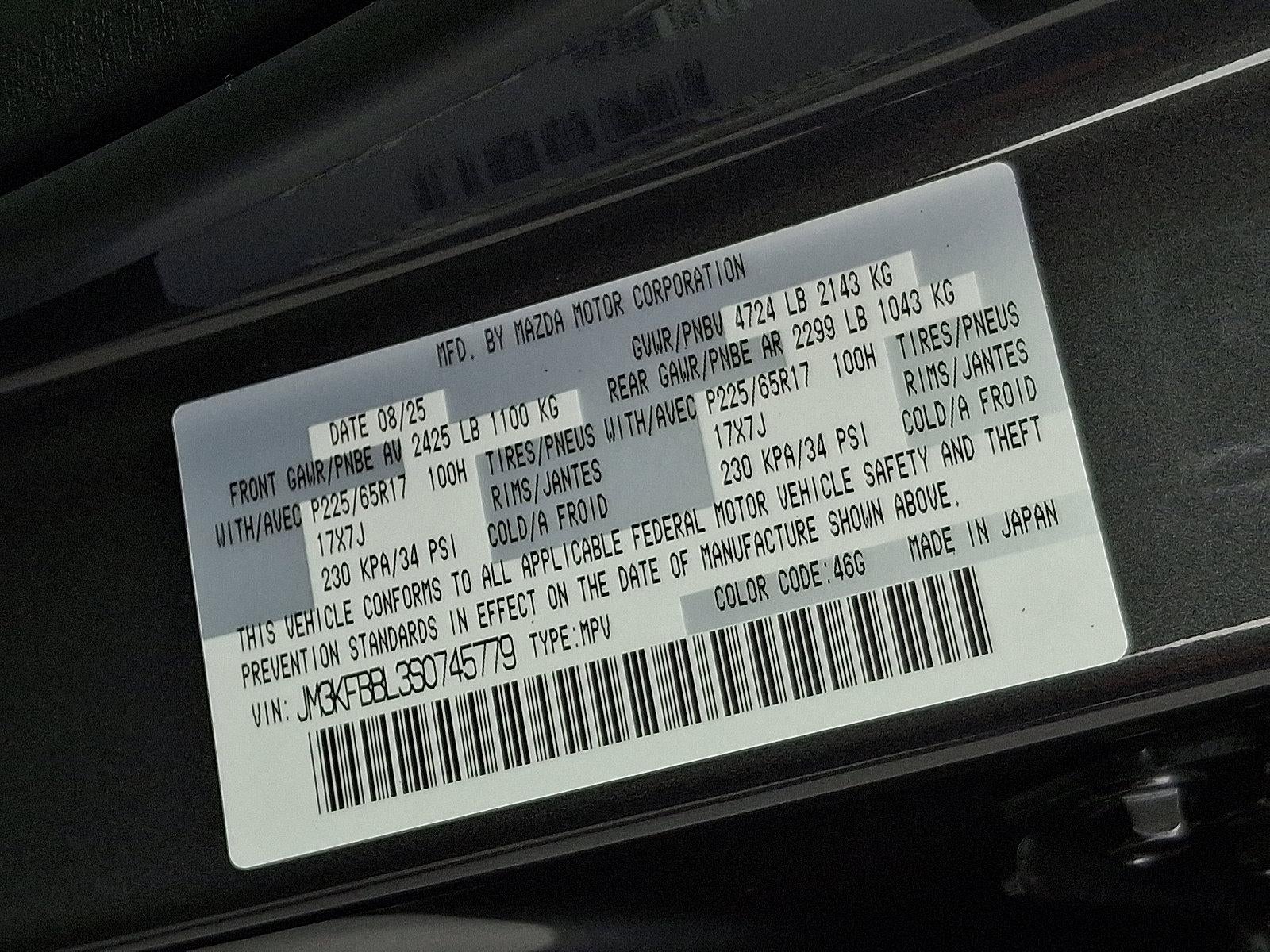 2025 Mazda Mazda CX-5 2.5 S Select Package AWD