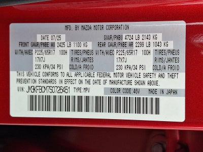 2025 Mazda Mazda CX-5 2.5 S Preferred Package AWD