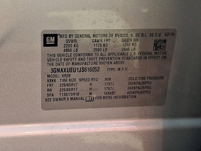 2018 Chevrolet Equinox AWD LT