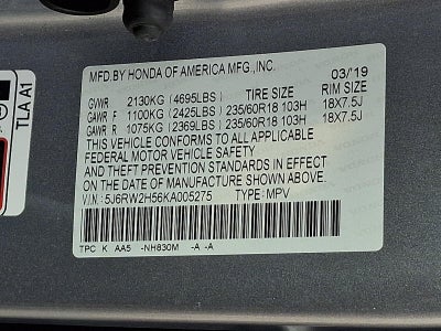 2019 Honda CR-V EX AWD