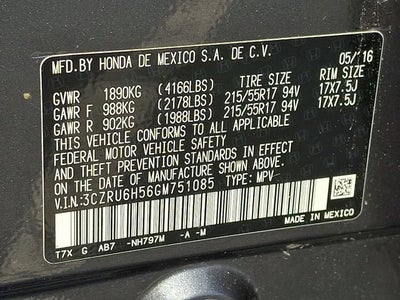 2016 Honda HR-V EX