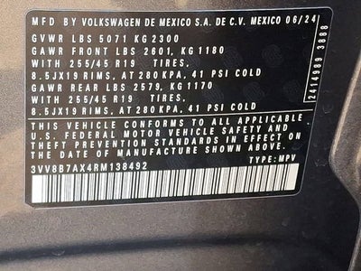 2024 Volkswagen Tiguan SE R-Line Black