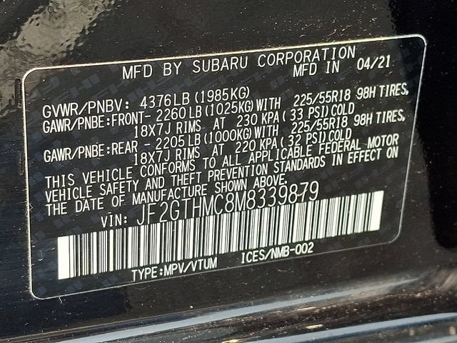 2021 Subaru Crosstrek Limited