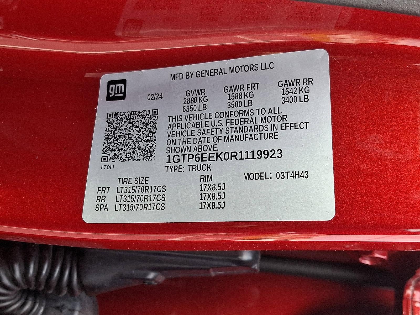 2024 GMC Canyon Crew Cab Short Box 4-Wheel Drive AT4X