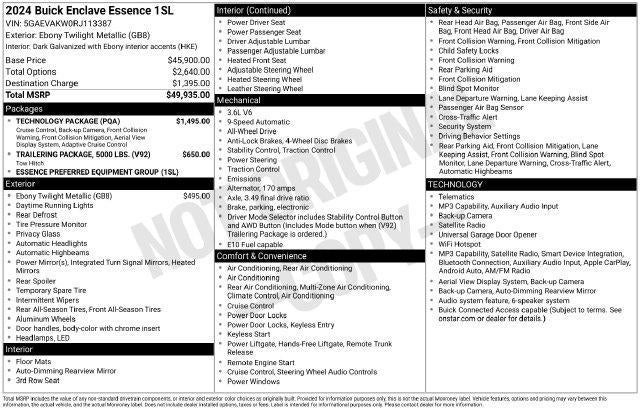 2024 Buick Enclave Essence AWD
