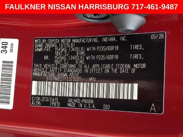 2026 Toyota Sienna XLE FWD 7-Passenger (Natl)
