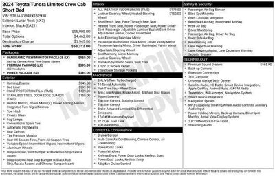 2024 Toyota Tundra 4WD 4WD Limited CrewMax 5.5' Bed (Natl)