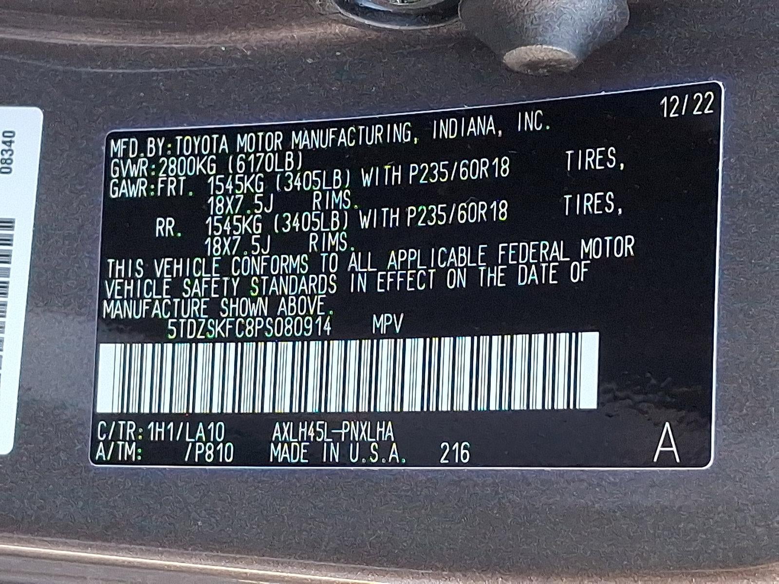 2023 Toyota Sienna Limited