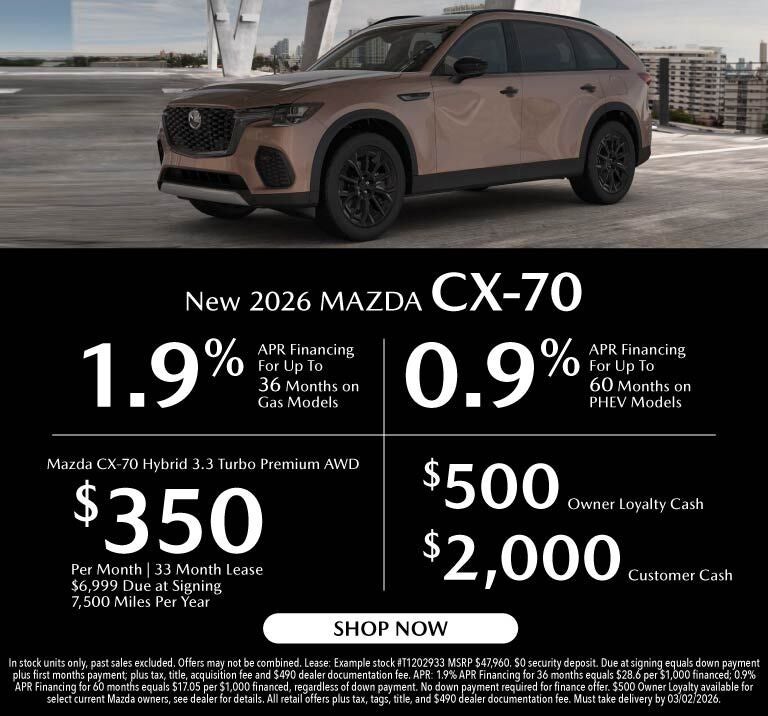 New 2026 Mazda CX-70