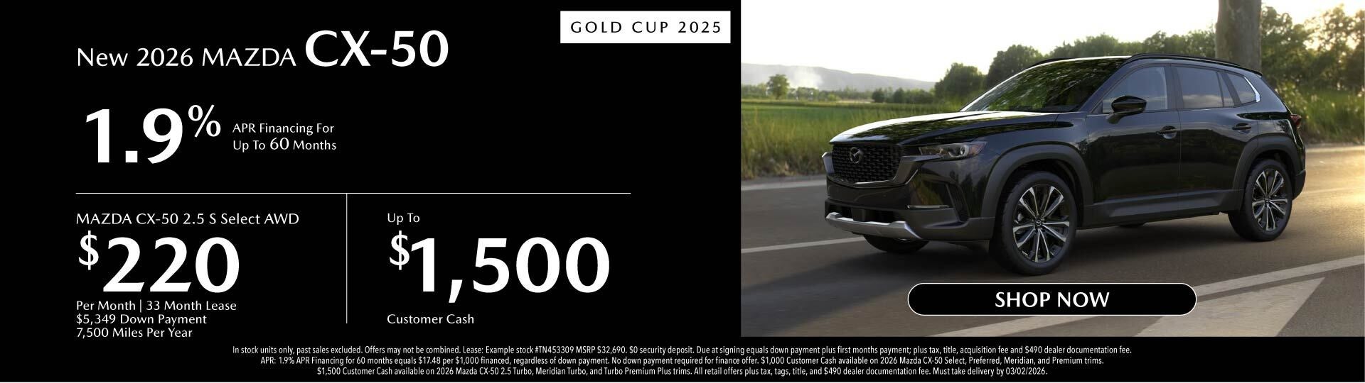 New 2026 Mazda CX-50