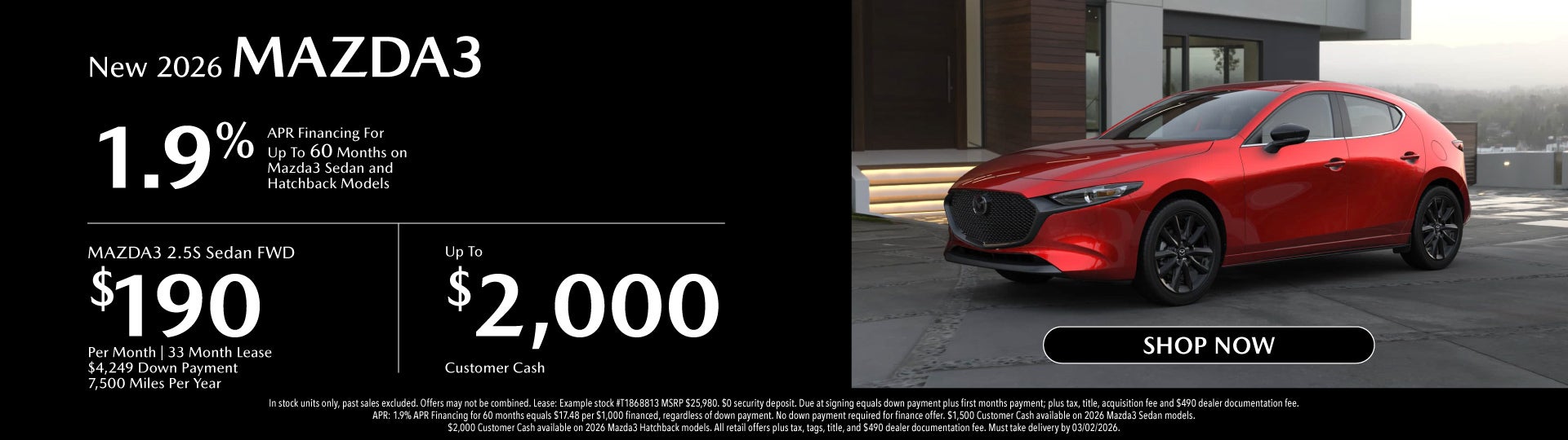 New 2026 Mazda3