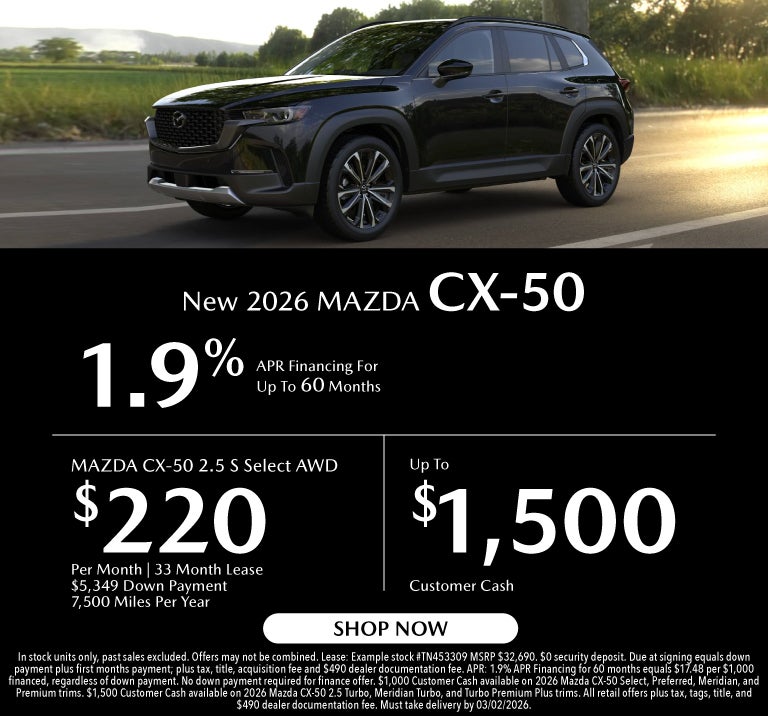 New 2026 Mazda CX-50