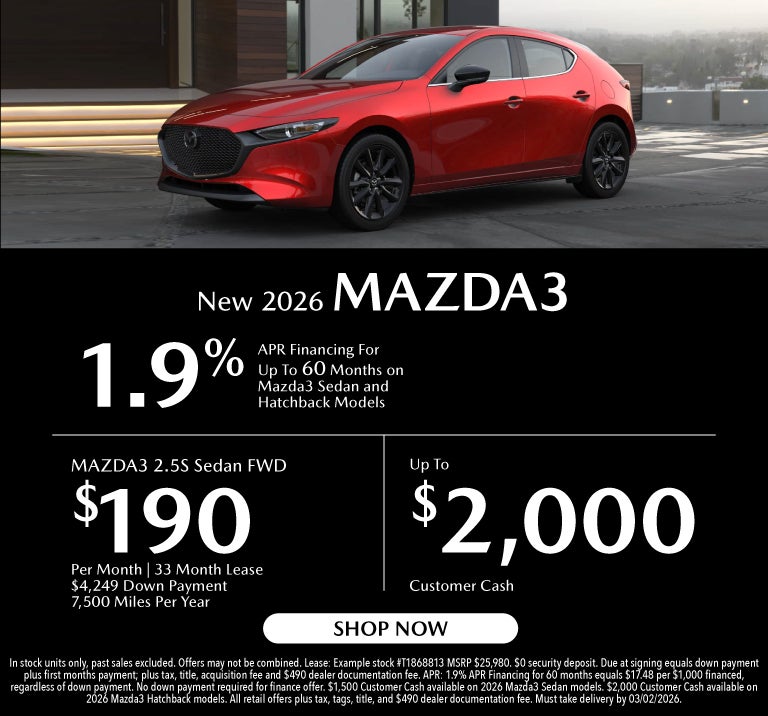New 2026 Mazda3