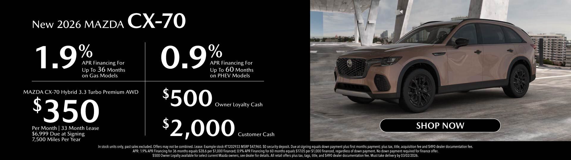 New 2026 Mazda CX-70