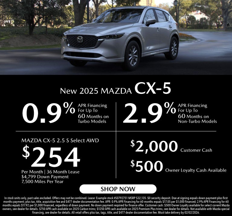 New 2025 Mazda CX-5