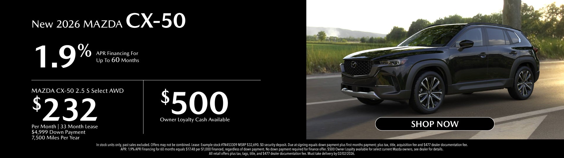 New 2026 Mazda CX-50