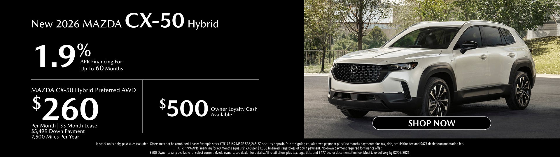 New 2026 Mazda CX-50 Hybrid