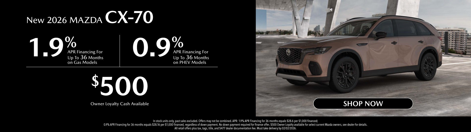 New 2026 Mazda CX-70