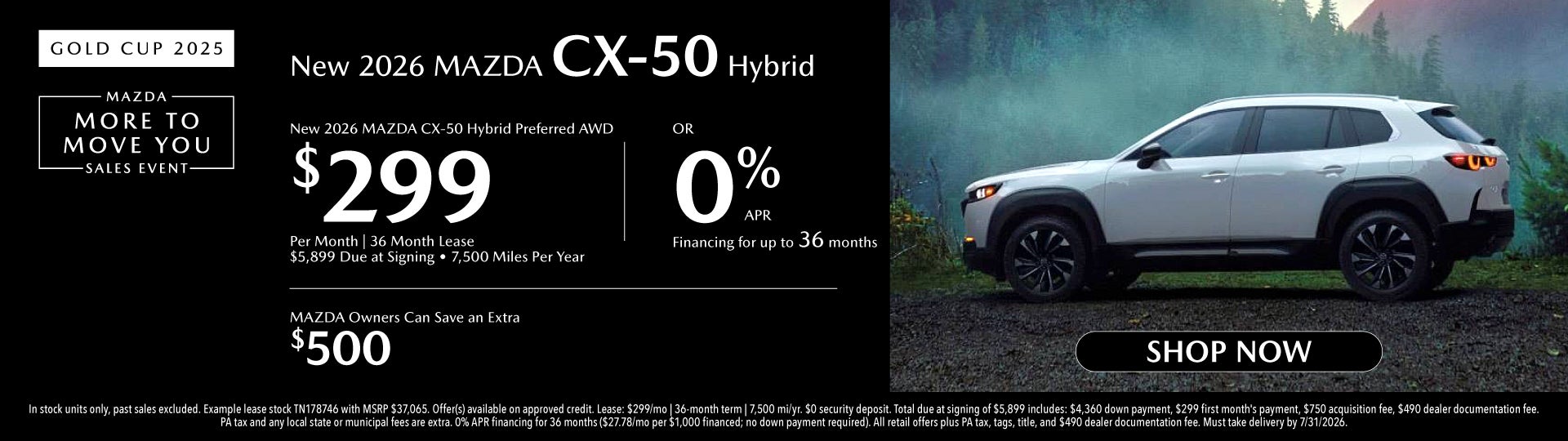 New 2026 MAZDA CX-50 Hybrid Preferred AWD Sport